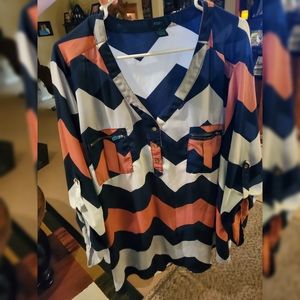 Plus Size Striped Top